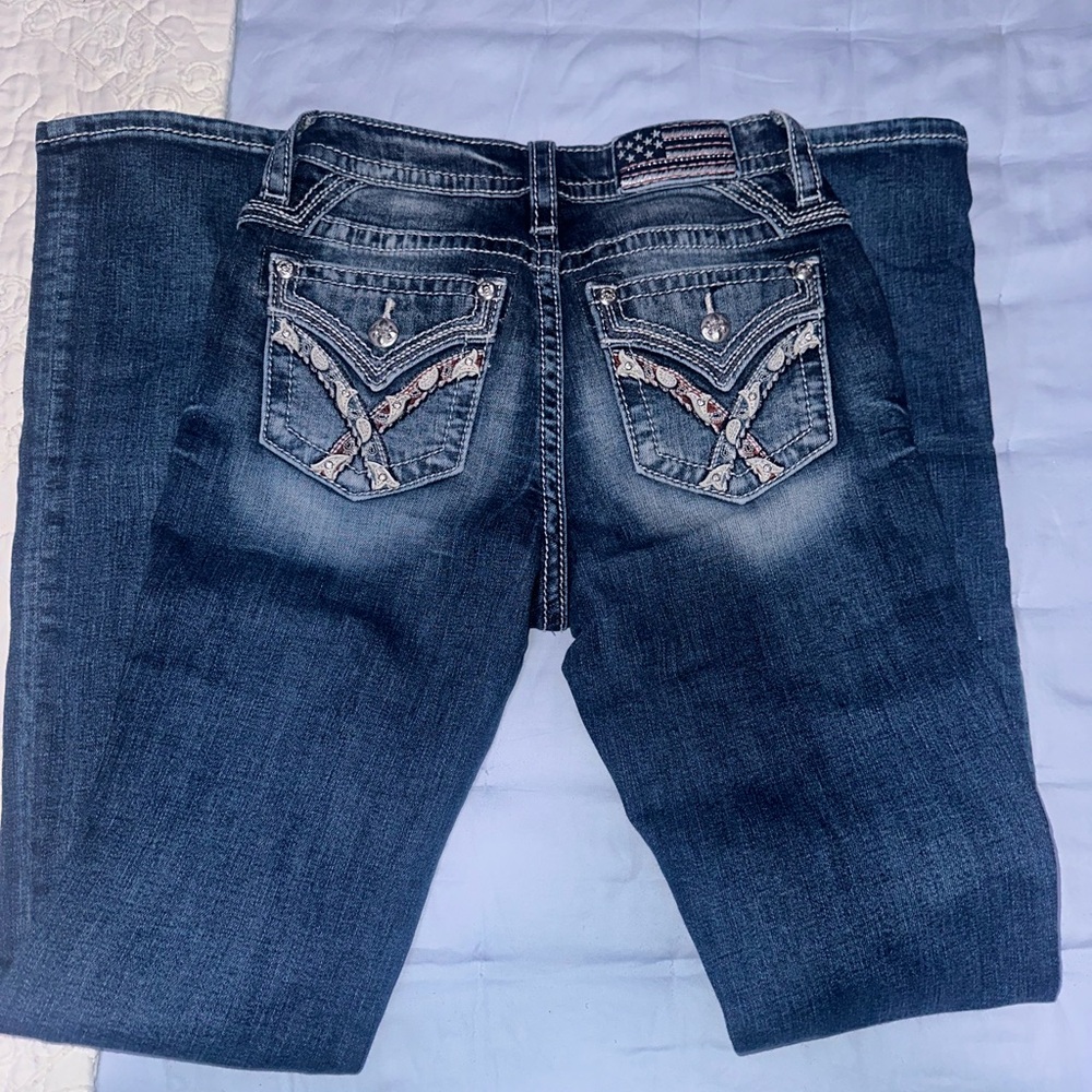 Miss Me Americana Mid Rise BootCut